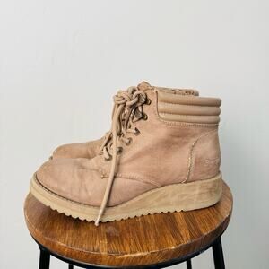 Blowfish Malibu City Brown Leather Bootie Womens Size 9